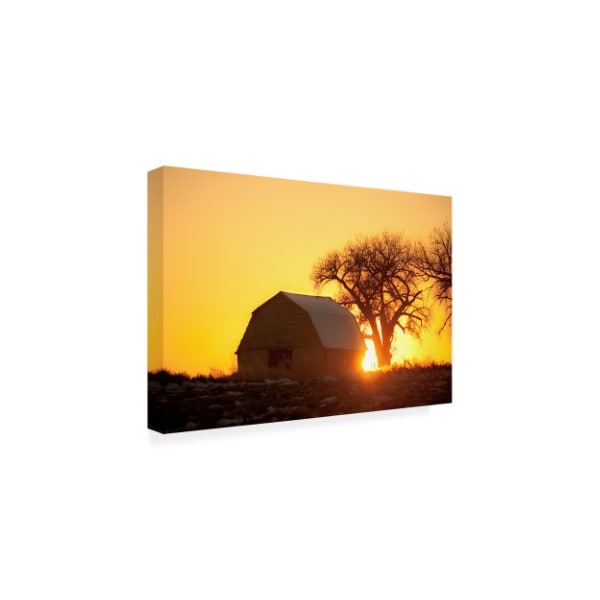 Dan Ballard 'Barn Sunset' Canvas Art,22x32